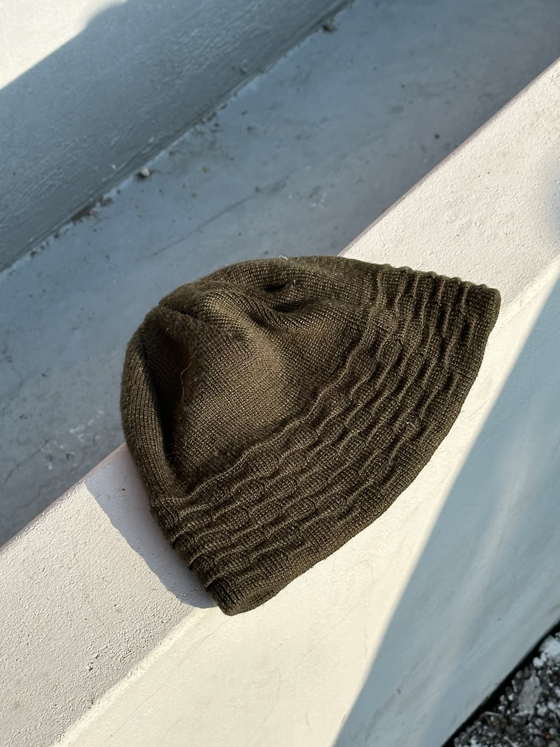 [F] 미치코런던 빈티지 카키 비니 모자 상품이미지1