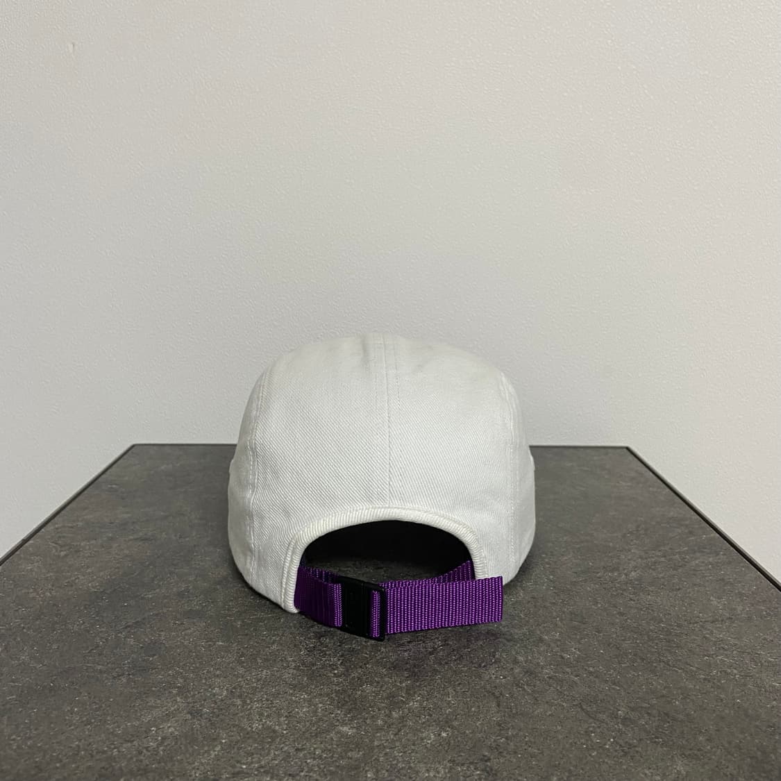 (OS) 슈프림 박스로고 캠프캡 모자 스웨이드 바이저 퍼플 내츄럴 상품이미지4