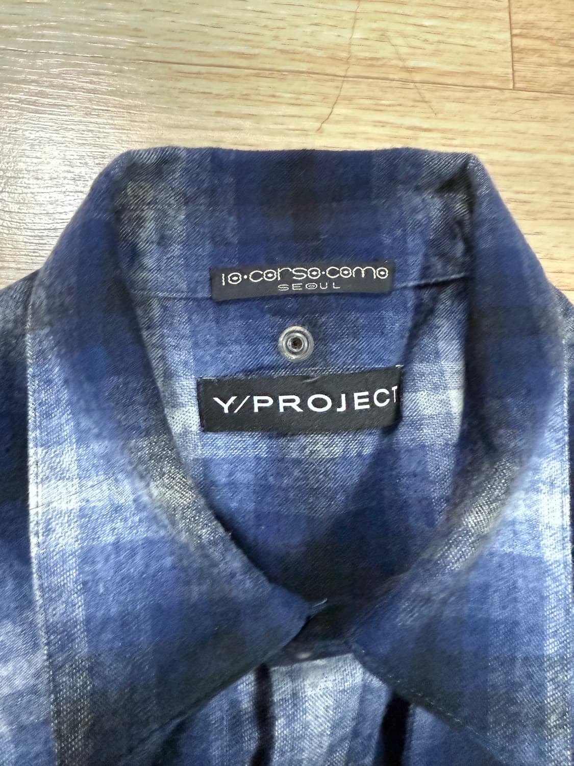 와이프로젝트 체크 패널 셔츠 상품이미지3