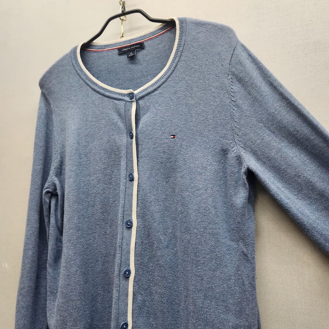 타미힐피거 로고 코튼 가디건 M 상품이미지2