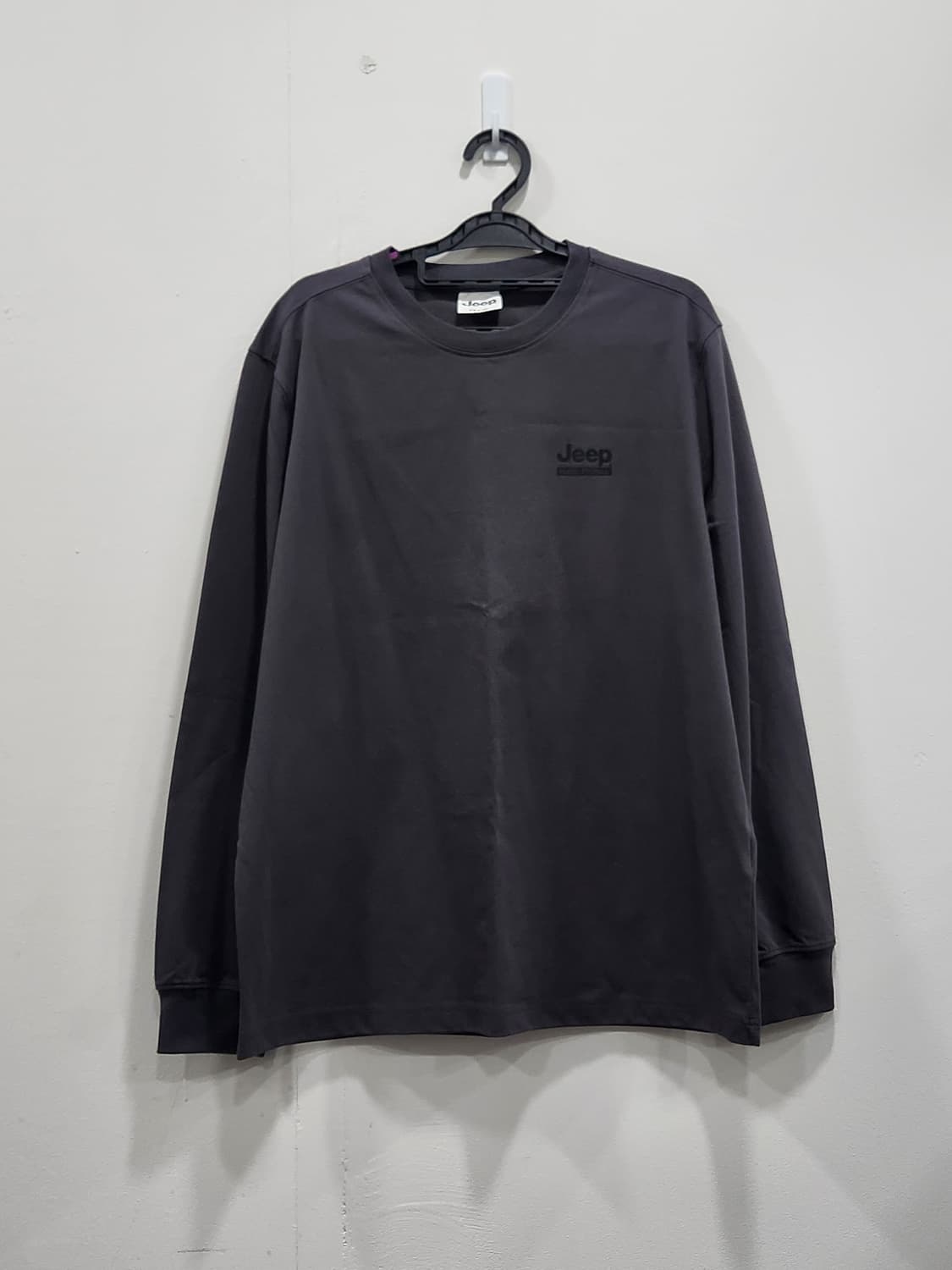 [L] 지프 Jeep 긴팔 티셔츠 롱슬리브 남성 L사이즈 다크그레이 상품이미지2