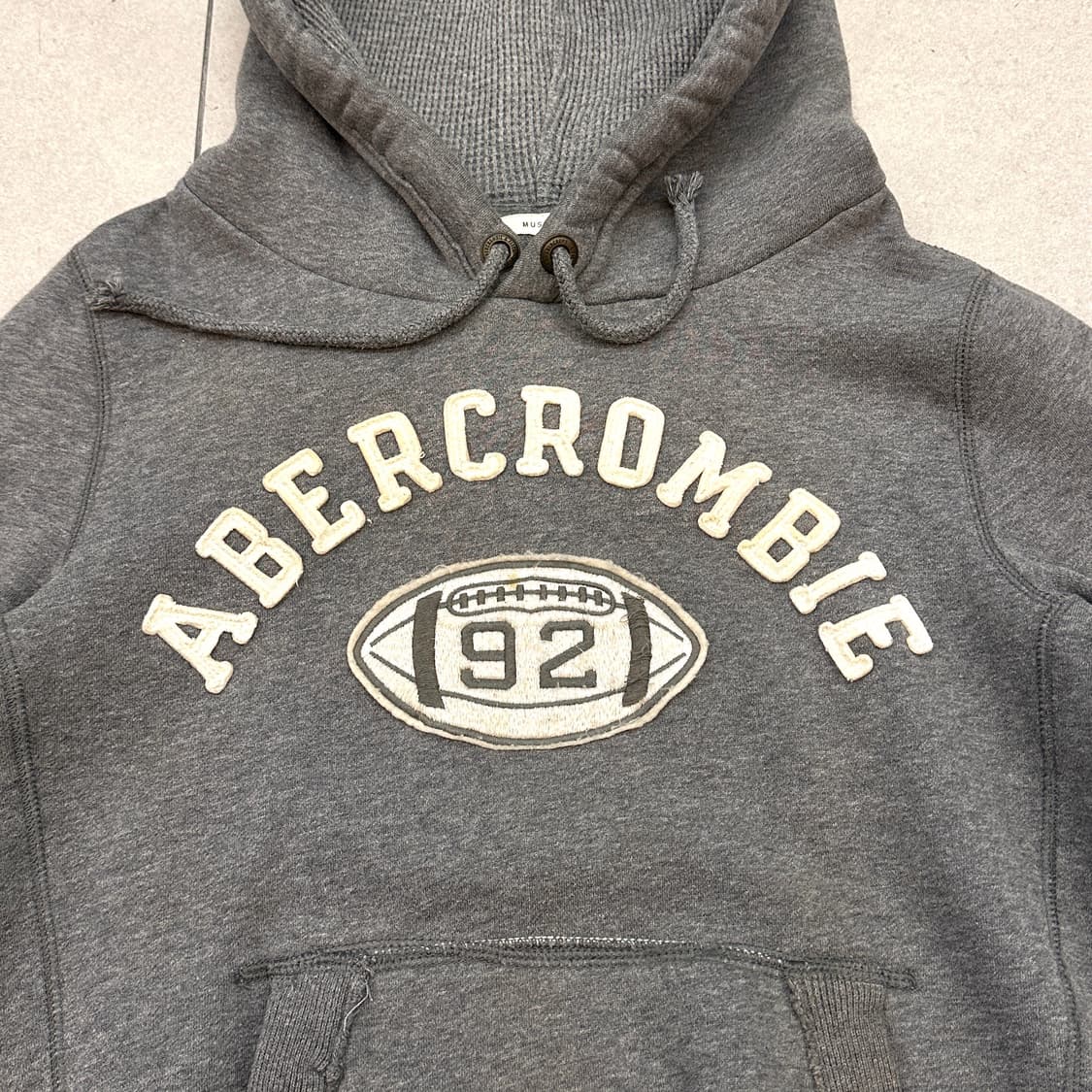 아베크롬비 아치 로고 후드티 그레이 상품이미지4