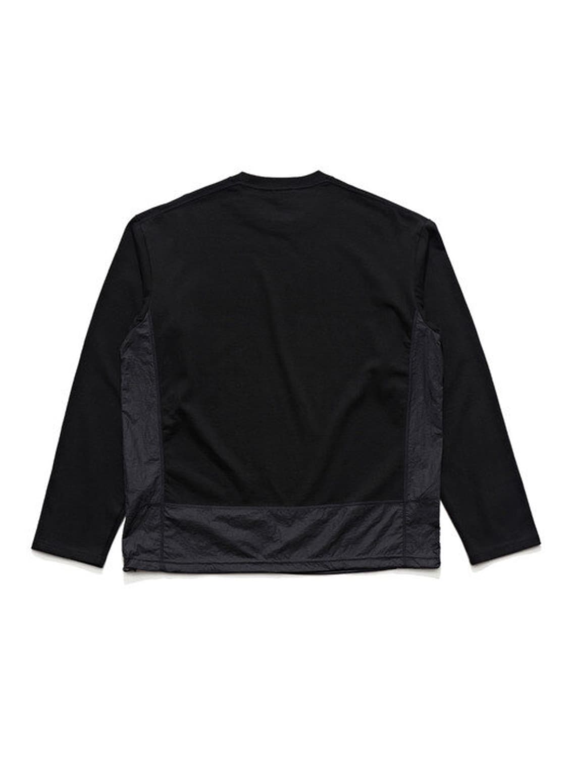 언어펙티드 콘트라스트 패널 롱슬리브 블랙 상품이미지2