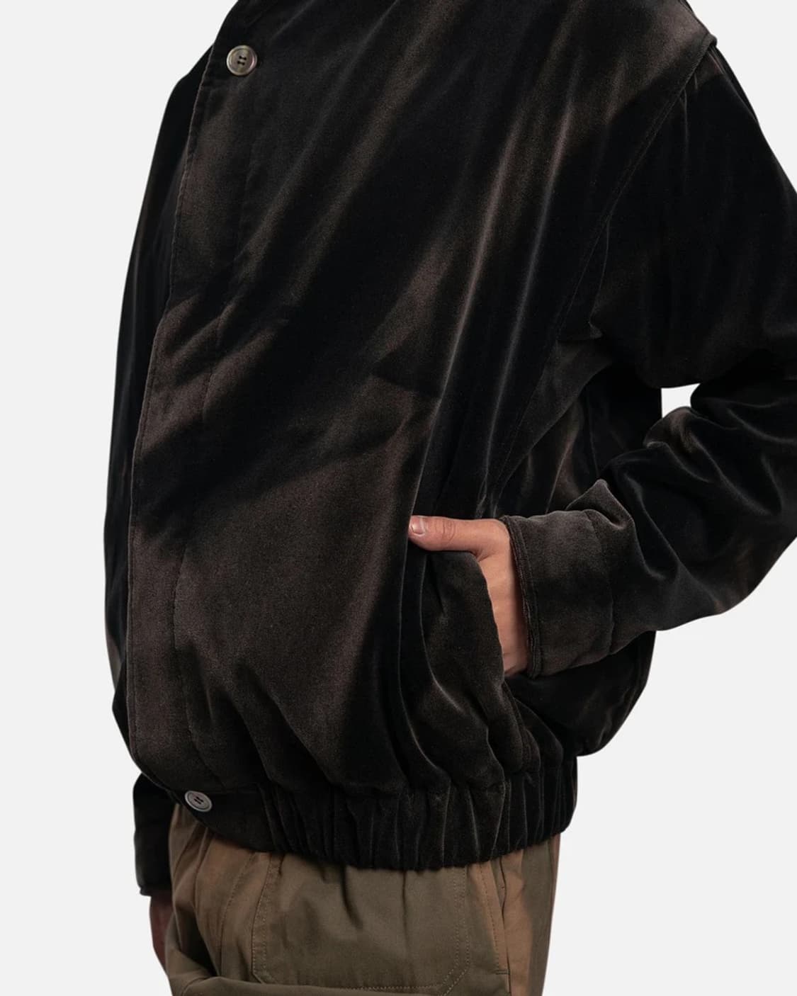22aw Jiyongkim 쉘 벨벳 봄버 상품이미지3