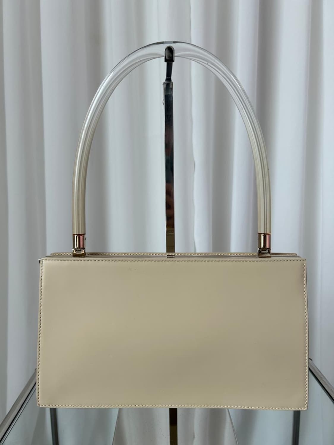 구찌 x 톰포드 2000s 글로시 레더 루사이트 바 핸들 숄더백 상품이미지5