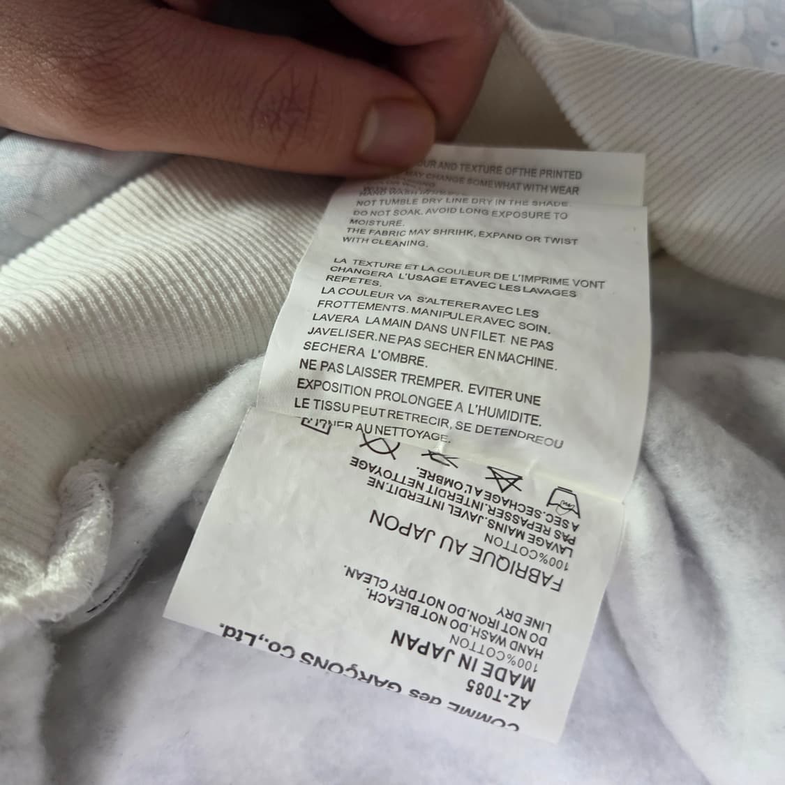 플레이 꼼데가르송 올오버 프린트 맨투맨 L 상품이미지6