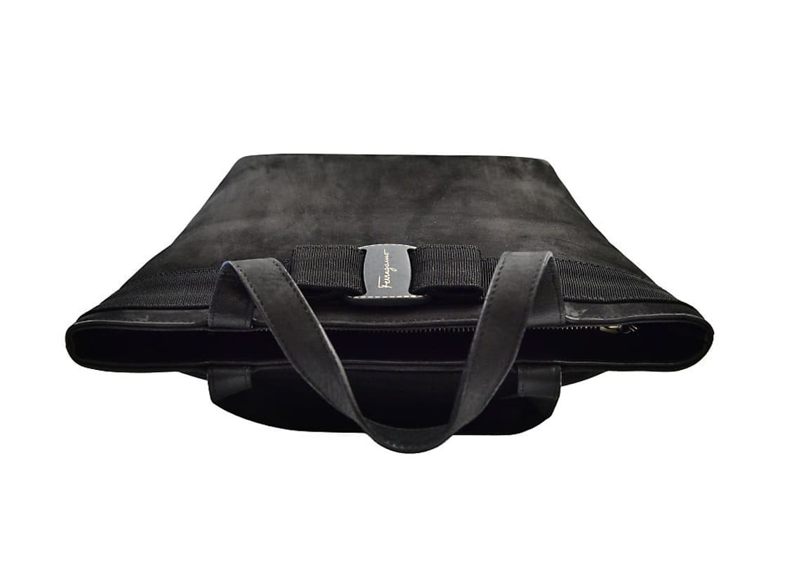 페라가모 스웨이드 바라 보우 탑핸들 토트백(정품) 상품이미지8