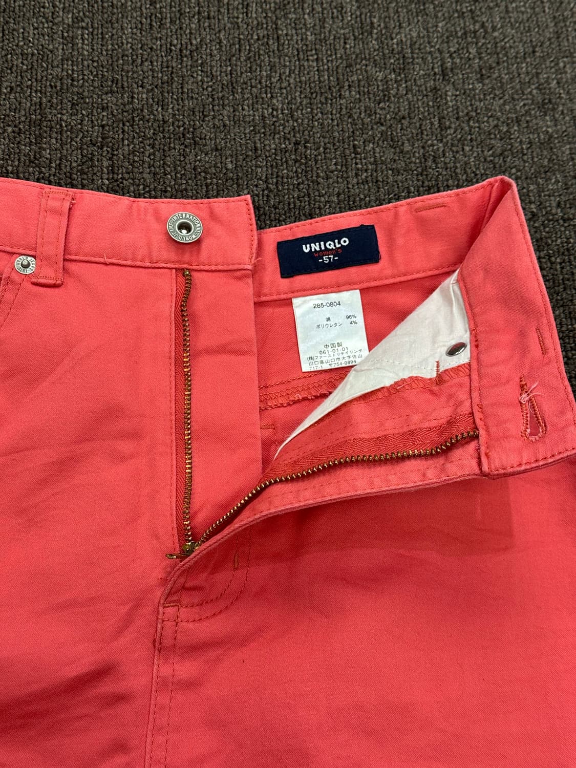 57)Uniqlo vintage 핑크 데님 미디 스커트 상품이미지3