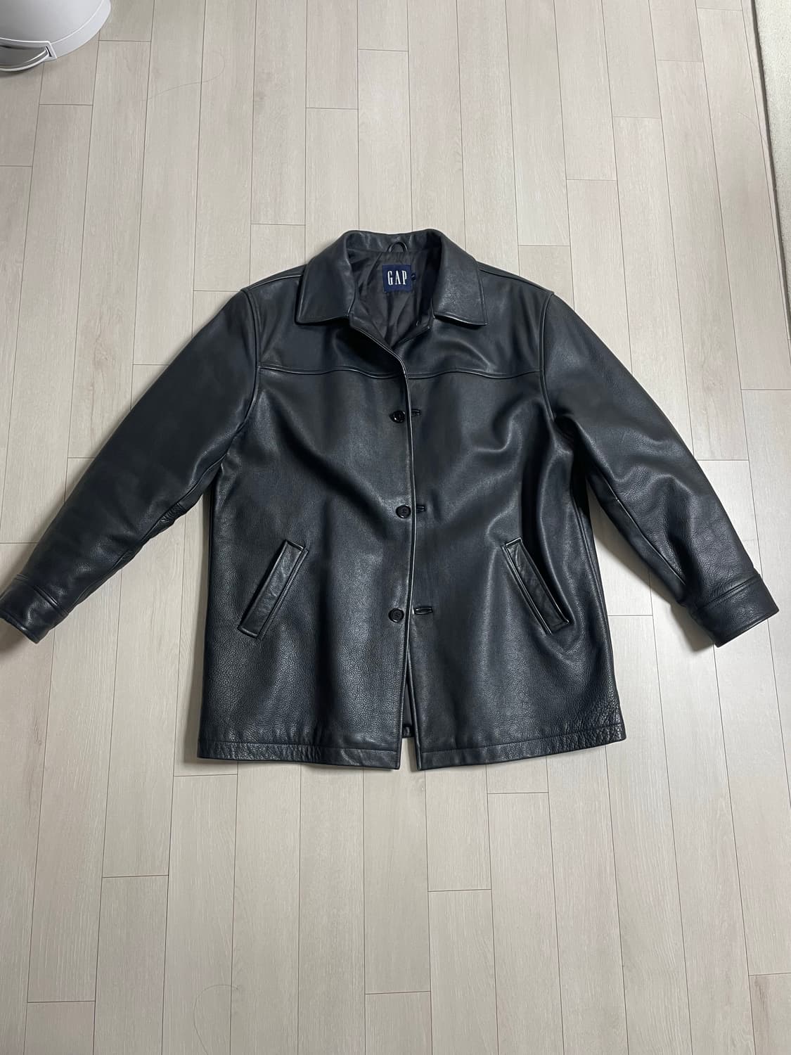 올드 갭 레더 카코트 L 상품이미지1