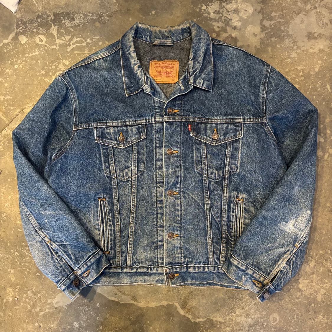 90년대 미국 리바이스 70505 블랭킷 데님 트러커 자켓 상품이미지1