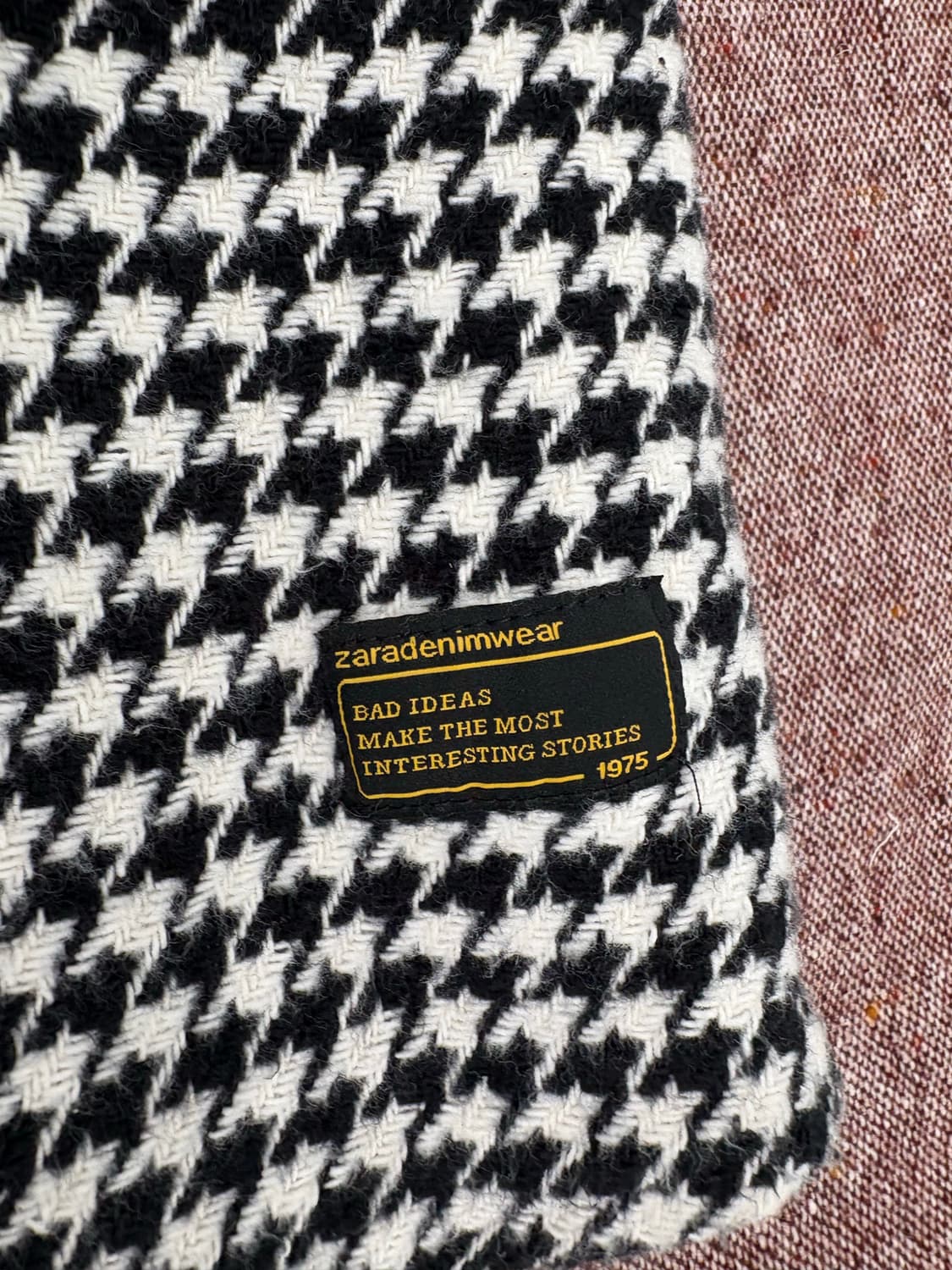🖤 ZARA 하운드투스 체크 자켓 셔켓 상품이미지4