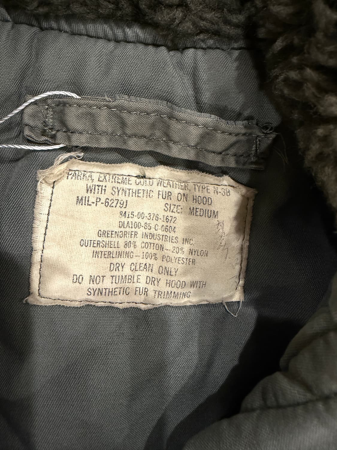 오리지널 N3B 콜드 파카 자켓 상품이미지6