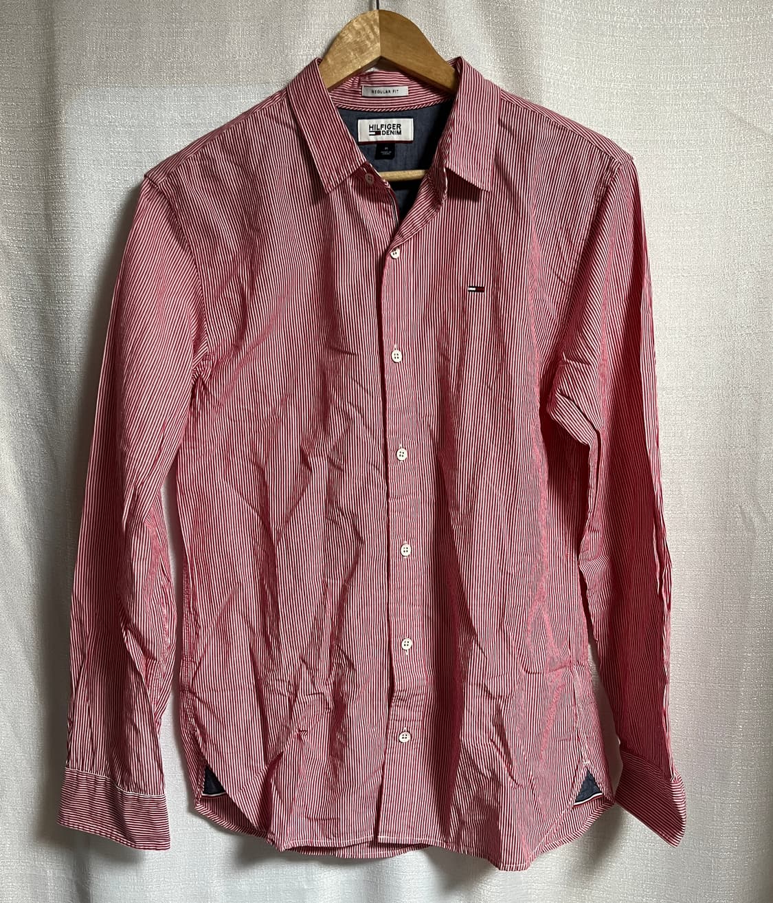 새상품 공용 타미힐피거 스트라이프 셔츠 남방 M 상품이미지1