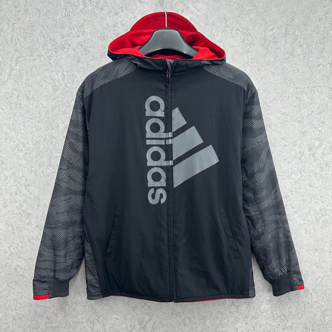 95 아디다스 남자 양면 리버서블 후드집업 상품이미지1