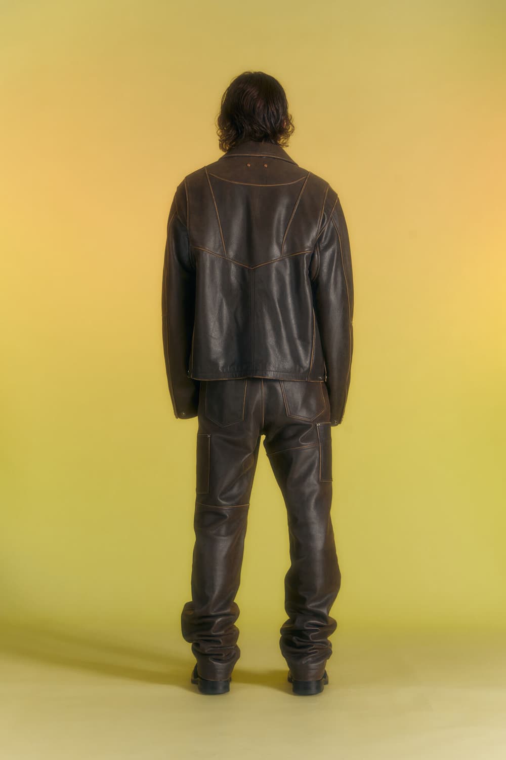 앤더슨벨 DRESZEN LEATHER ZIP-UP JACKET 상품이미지3