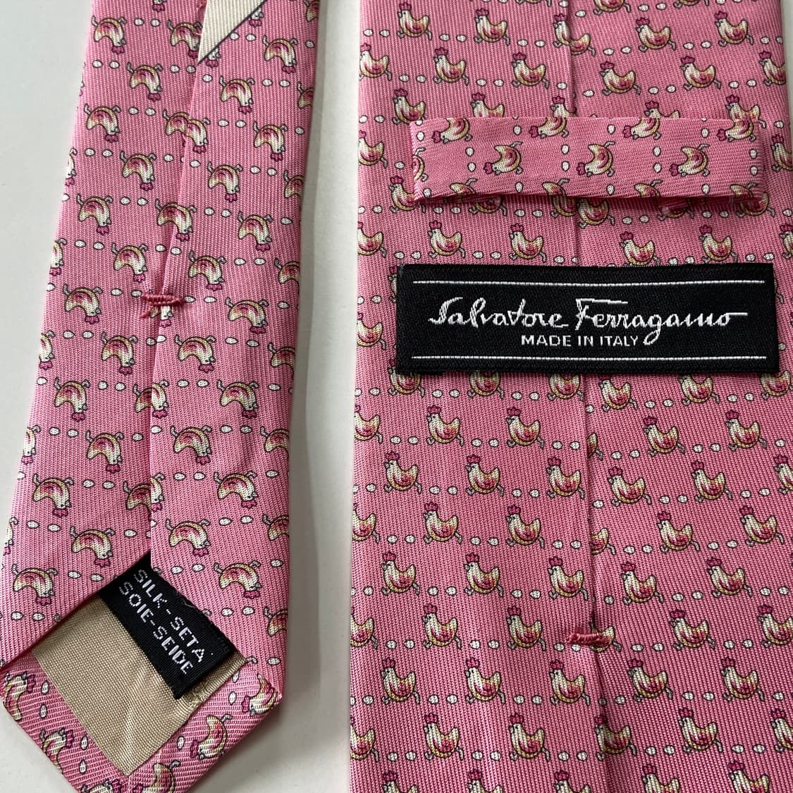 페레가모(Ferragamo) 명품 정품 넥타이 8.1cm 상품이미지5