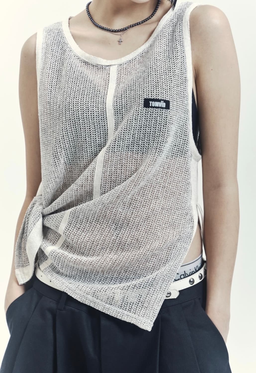 톰비드 Mesh Layer Sleeveless(Ivory) 상품이미지1