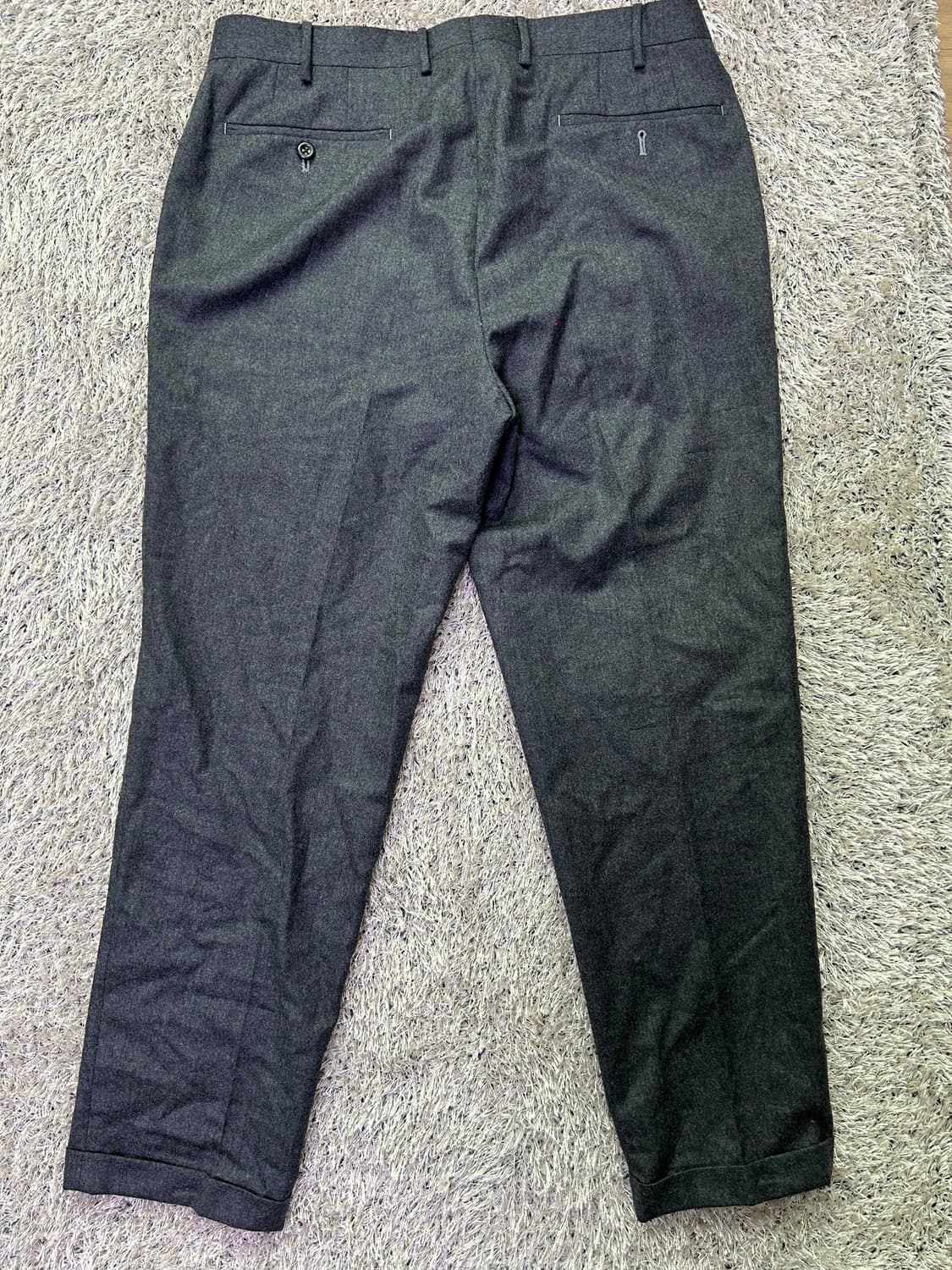 일본판 DOCLASSE 이태리제원단 슈퍼 120 울 슬랙스 34사이즈 상품이미지5