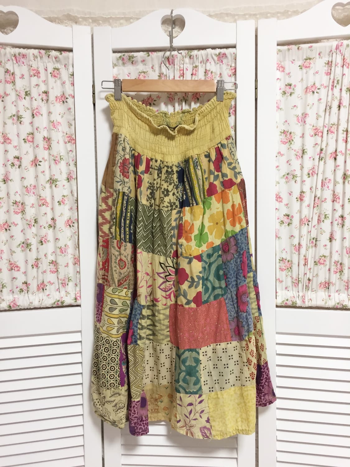 빈티지 히피모리걸 패턴 패치스커트 상품이미지3