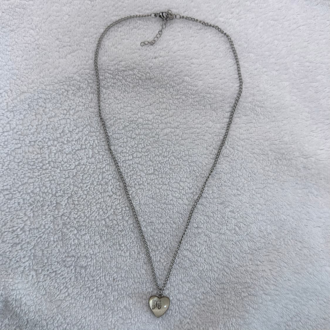 나비 하트 목걸이 상품이미지1