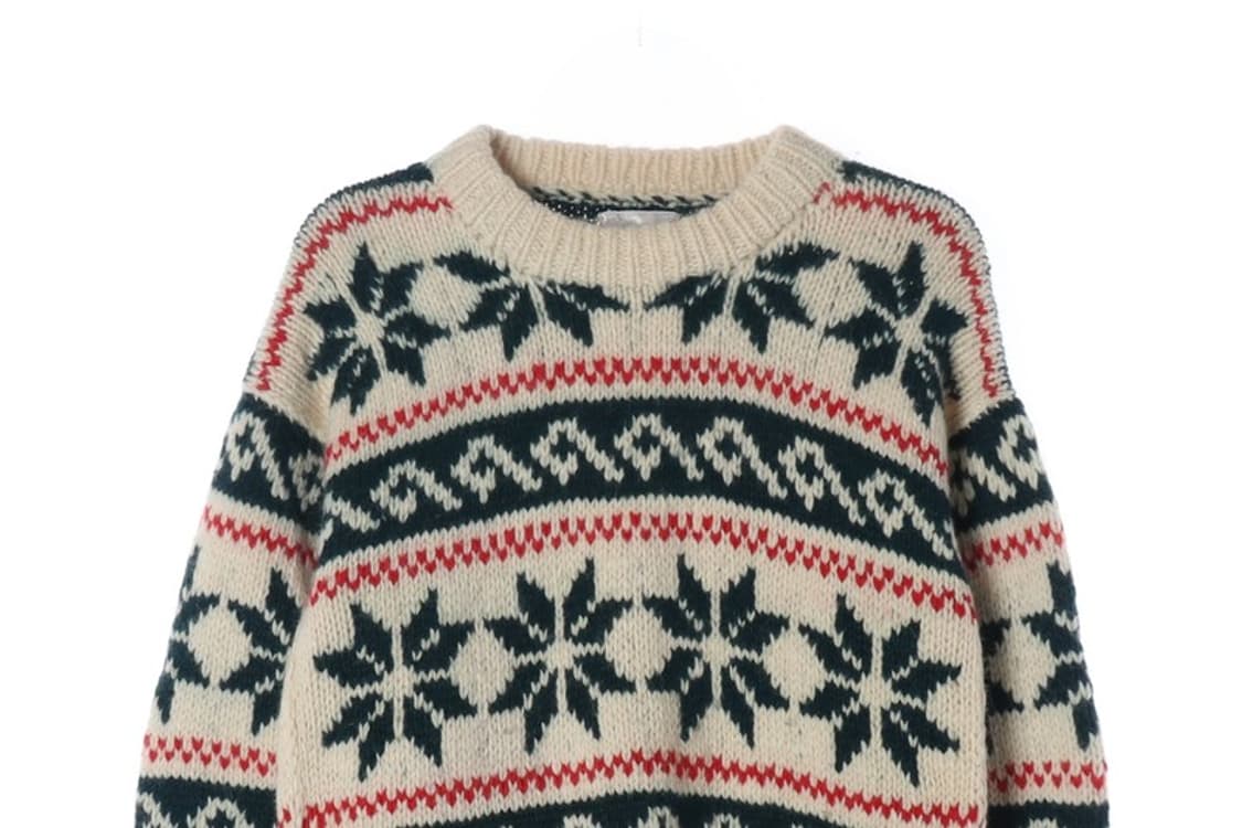 아메리칸빈티지 눈꽃 노르딕 패턴 니트 F 상품이미지3