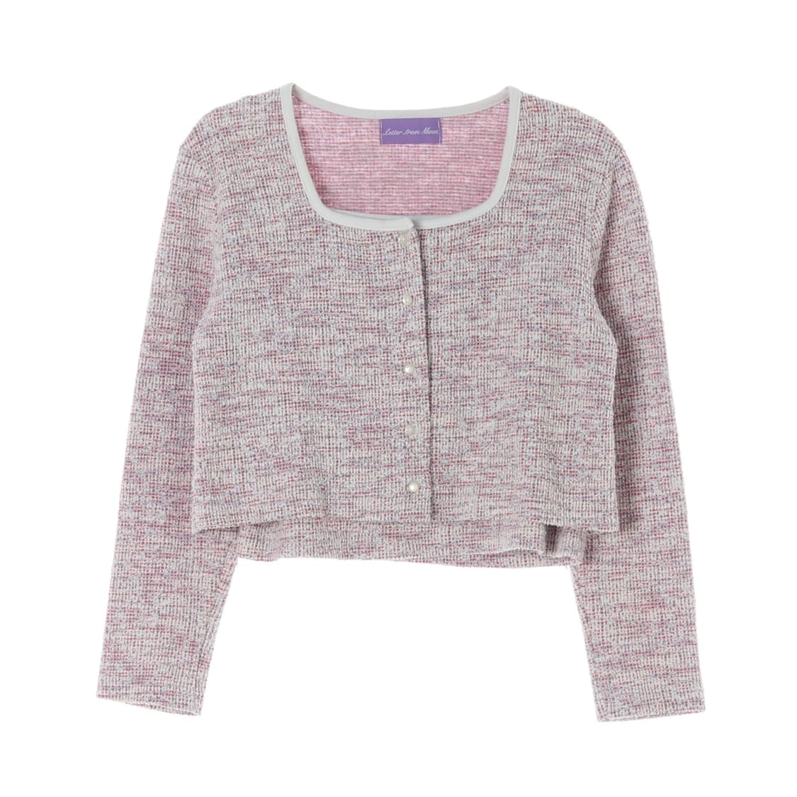 (김현수 착용)레터프롬문 트위드 가디건 + 뷔스티에 세트 상품이미지1