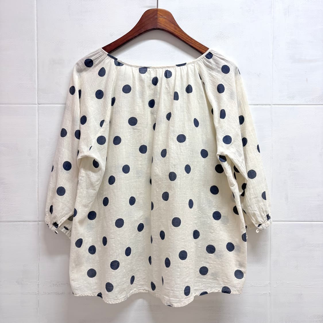 LBC 도트 쉬미즈 하구미 모리걸 블라우스 JPN 상품이미지5