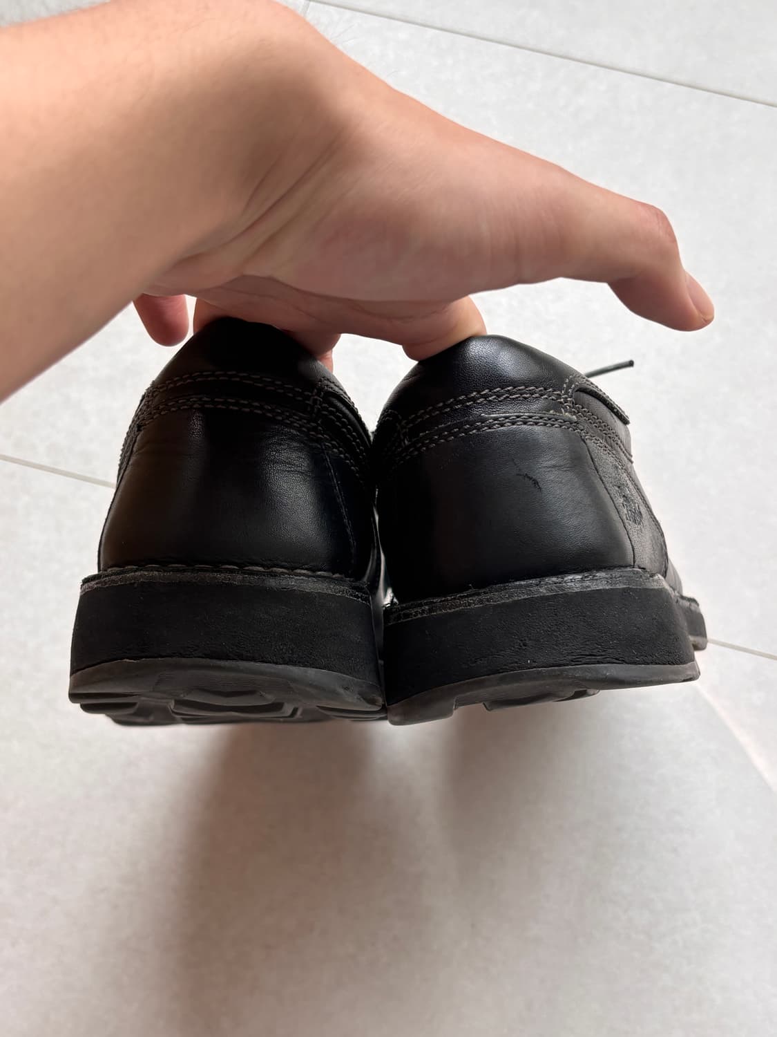00s Dr.Martens 올드 워크 레더슈즈 2B55 블랙 UK10 상품이미지5
