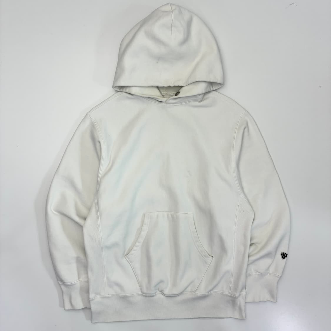 Heritage floss  헤리티지 플로스 코튼 화이트 후드티 상품이미지2