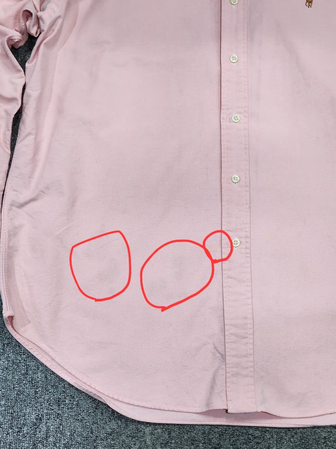 폴로 랄프로렌 블레이크 옥스포드 셔츠 핑크 L 상품이미지5