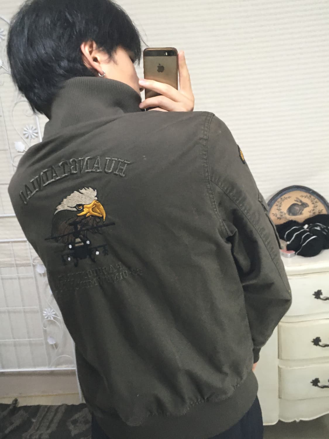 빈티지 브라운 더 이글 미군 점퍼 y2k 스트릿 갸루 펑키 일본빈티지 상품이미지4