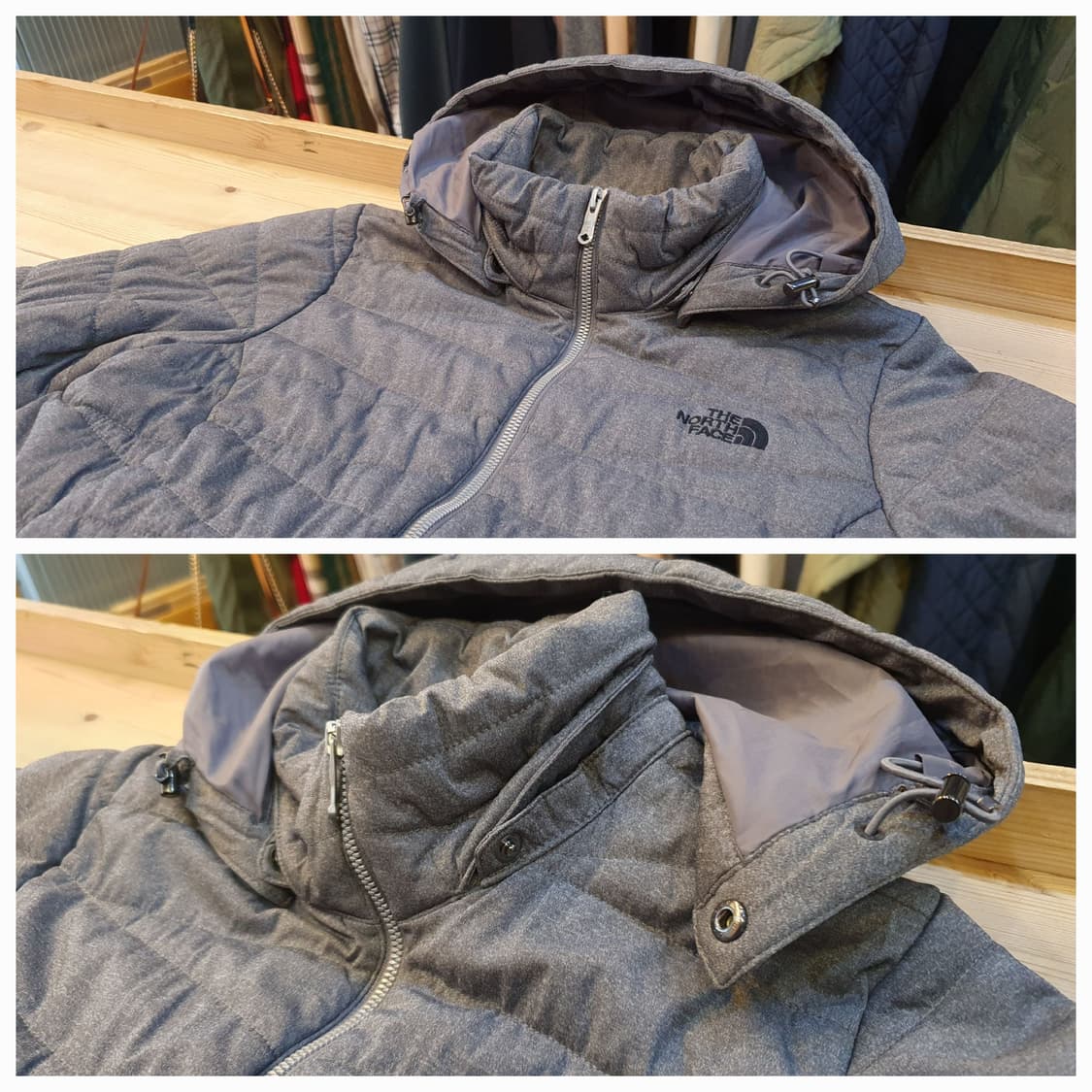 55.노스페이스 퀼팅 후드점퍼  상품이미지4