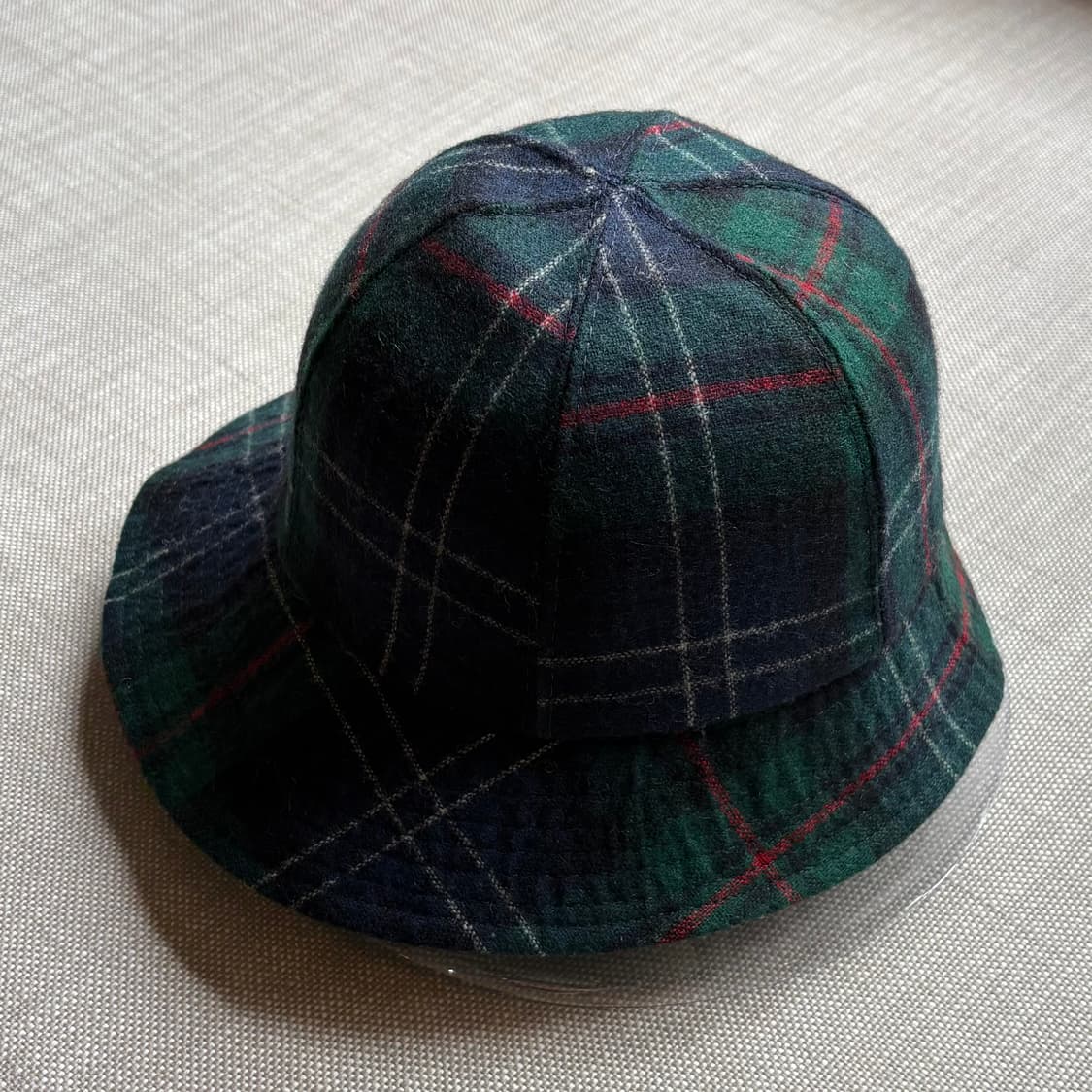 90s USA WOOLRICH 타탄 체크 울 버킷 햇 상품이미지2