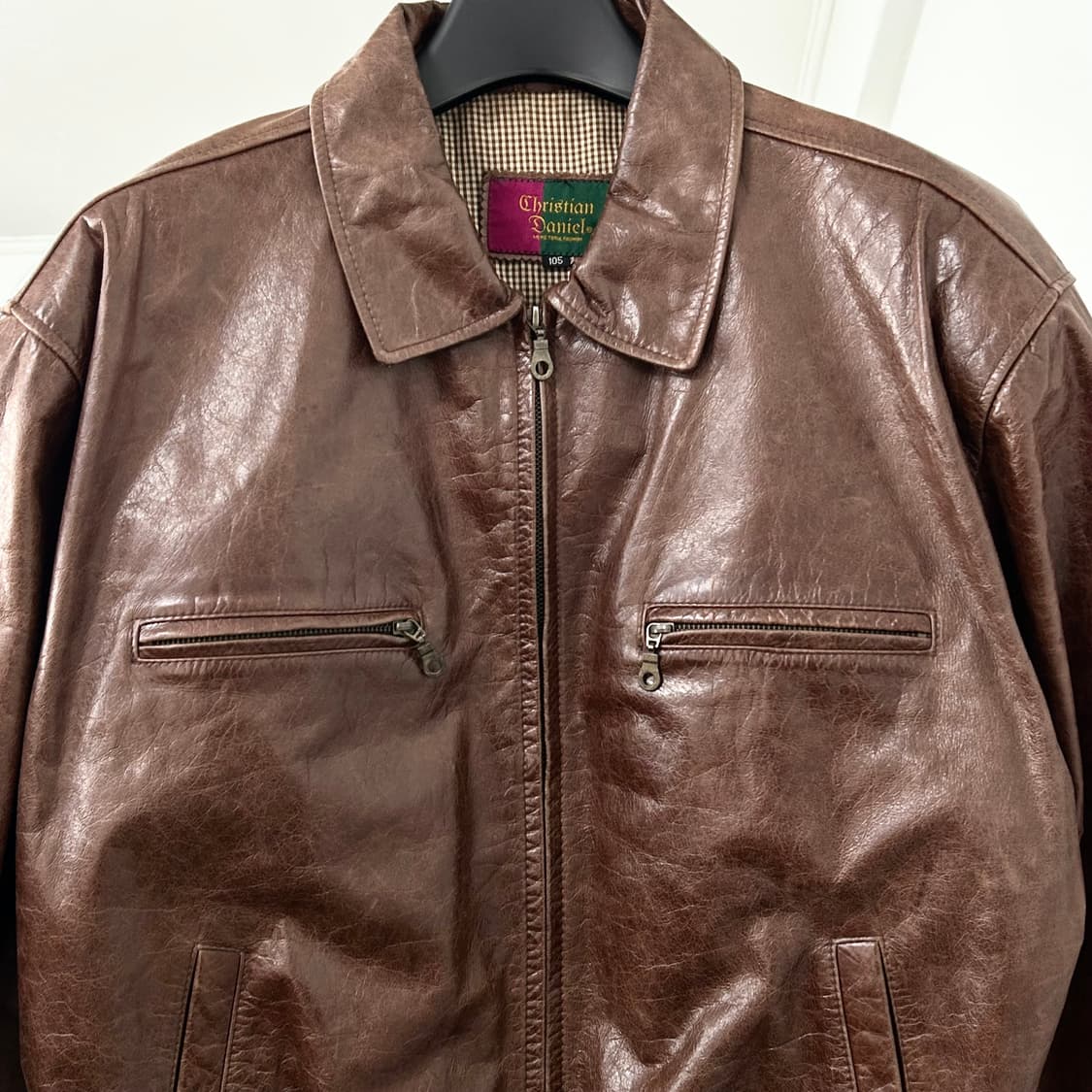 Christian Daniel 양가죽 봄버 자켓 상품이미지6