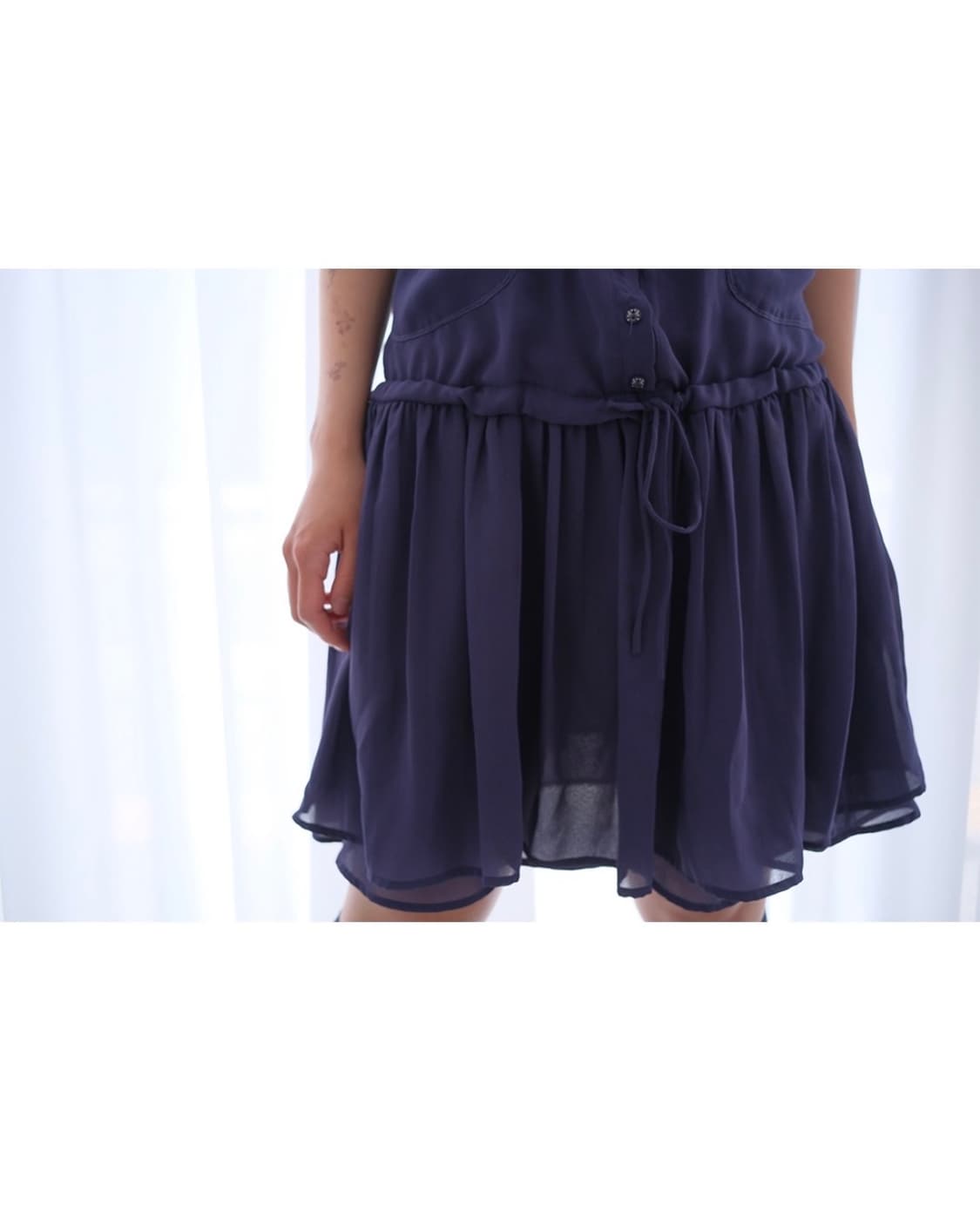 ribbon tied dress 상품이미지3
