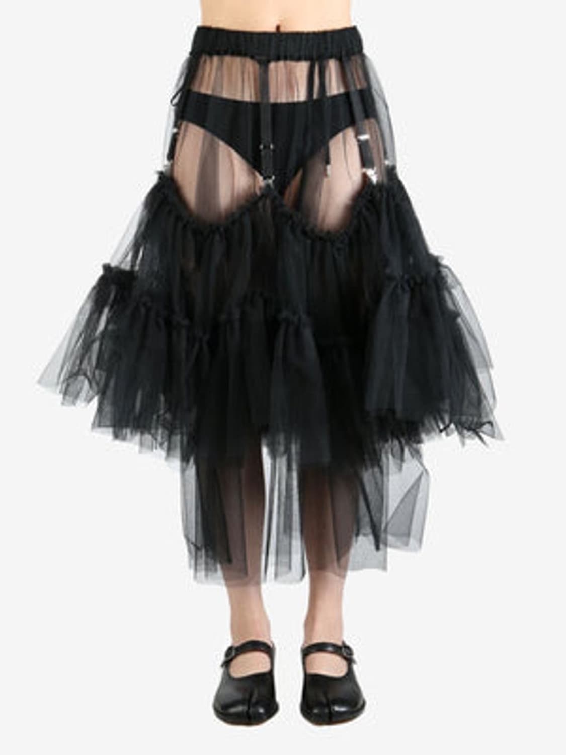 Noir Kei Ninomiya Tulle 가터 메쉬 스커트 상품이미지7
