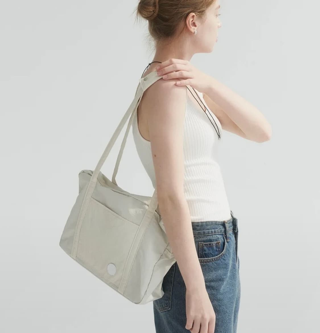 베이 Vey Easy Zipup bag 크림 상품이미지3
