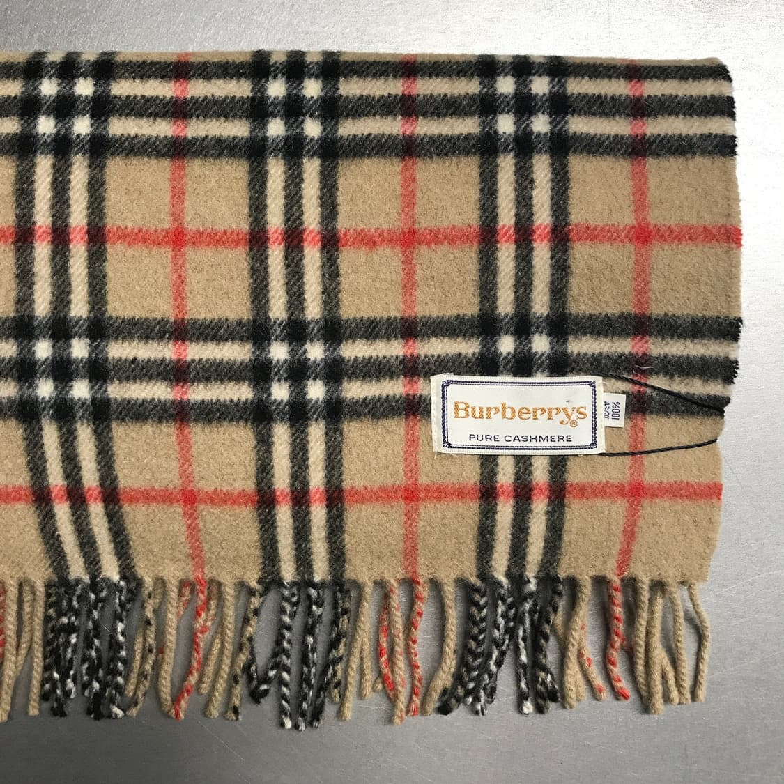 버버리 정품 캐시미어 머플러 베이지 상품이미지3