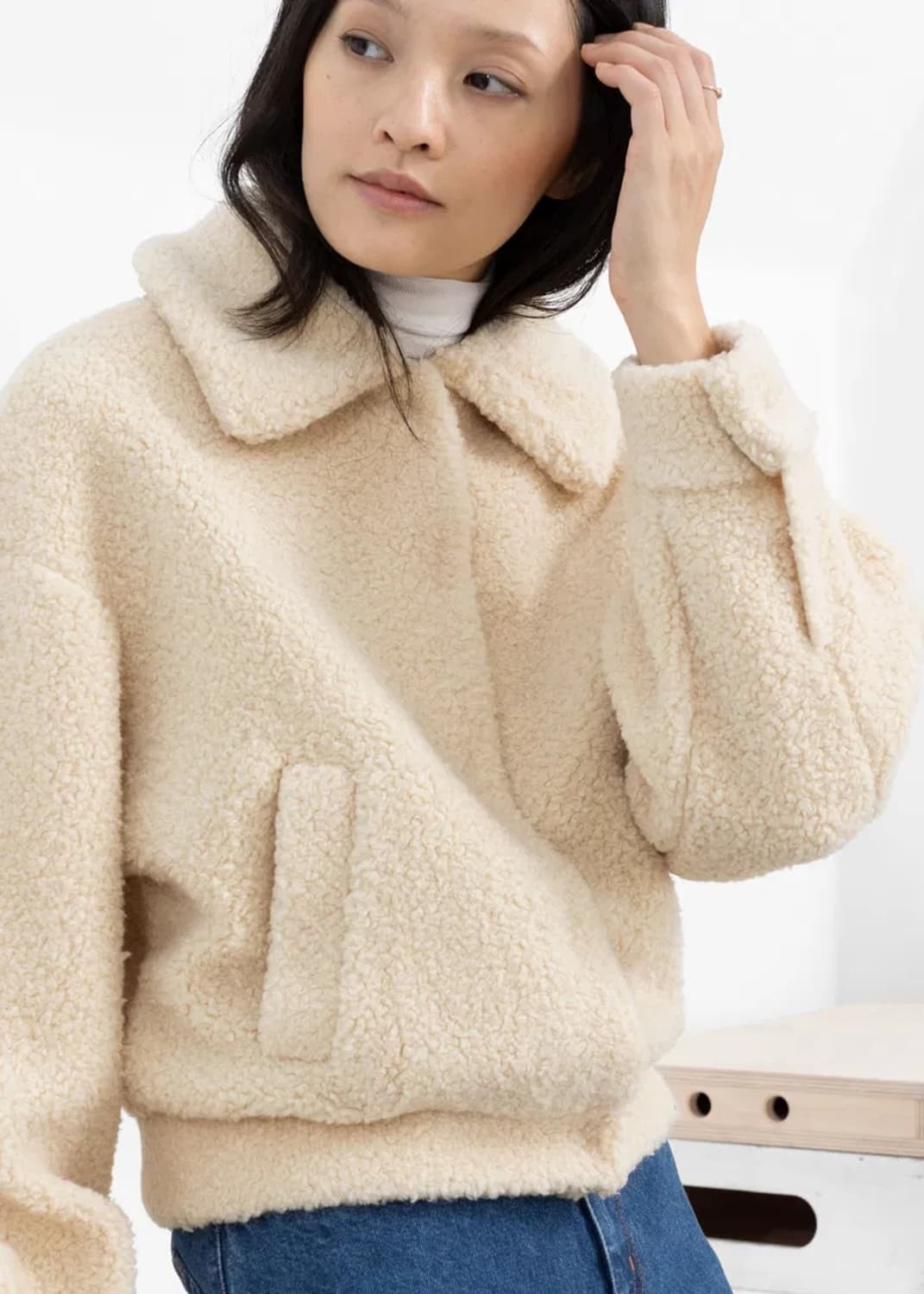 앤아더스토리즈 테디 자켓 / 여성 자켓 / 여자 자켓 상품이미지1