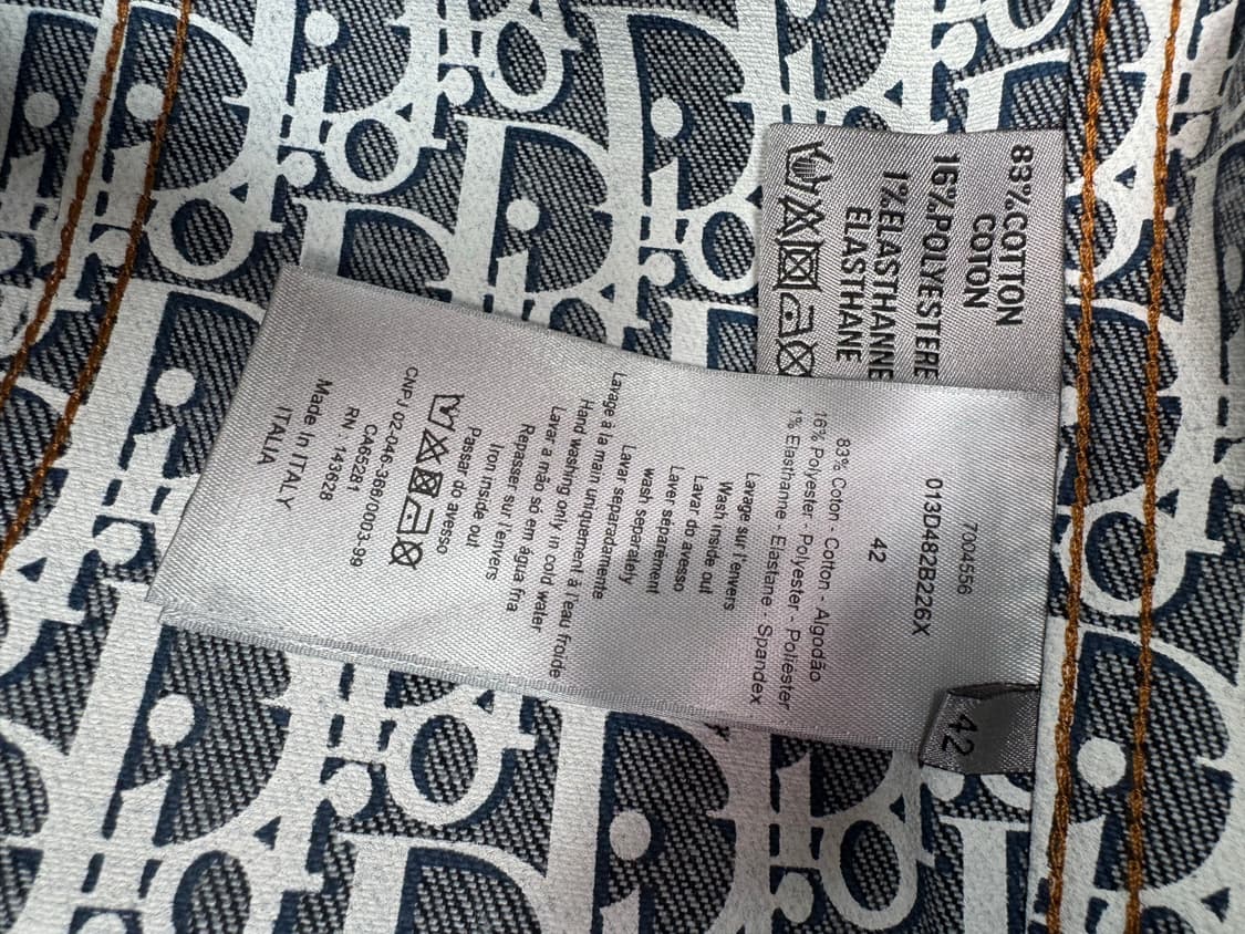 [새상품/당일배송] 디올 오블리크 데님 청자켓 상품이미지7