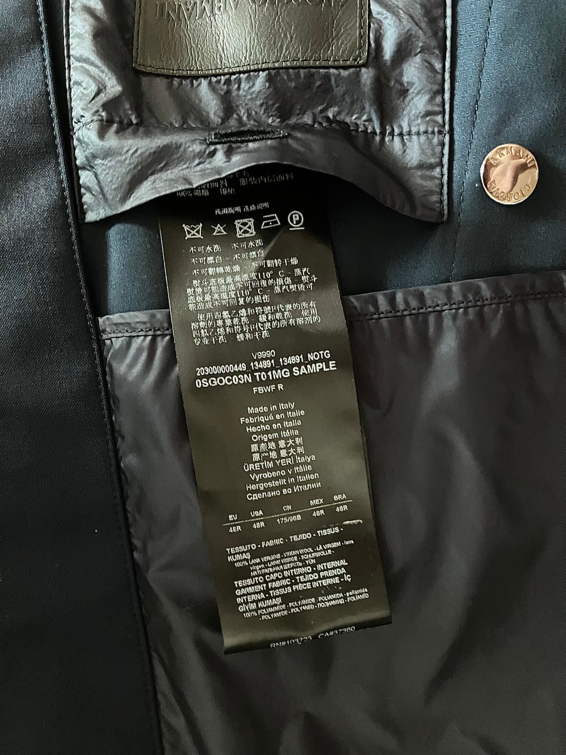 조르지오 아르마니 울 후드 자켓 상품이미지6