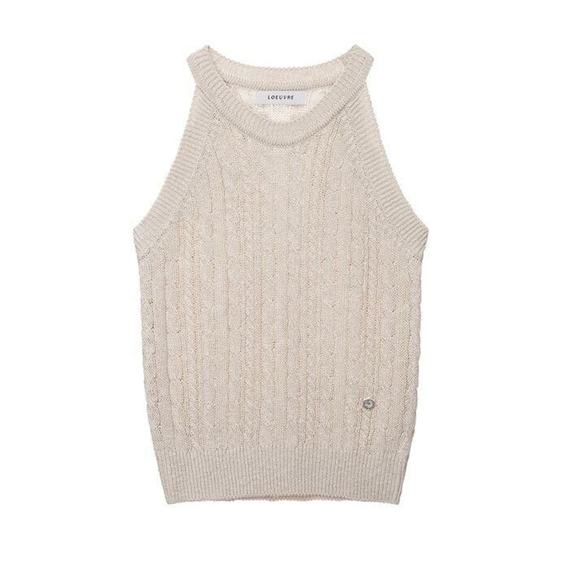 루에브르 홀터넥 니트 탑 상품이미지1