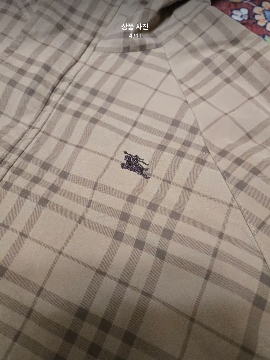 [L] 버버리 블루라벨 노바체크 후드 자켓 상품이미지5