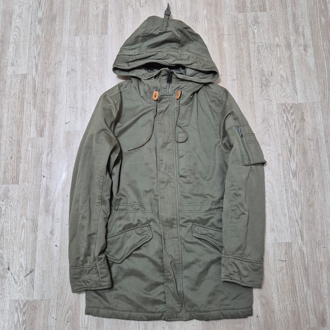 캘빈클라인 진스 밀리터리 포켓 후드 야상점퍼 상품이미지1