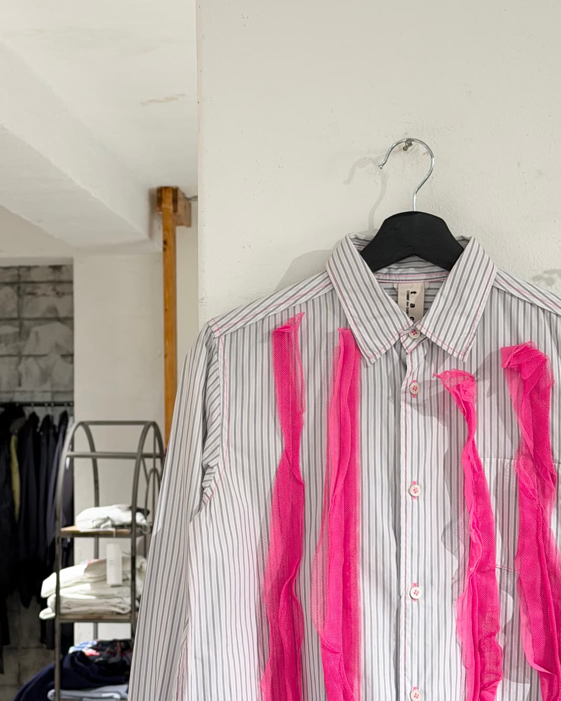 꼼데가르송 타오 스트라이프 롱 셔츠 상품이미지2