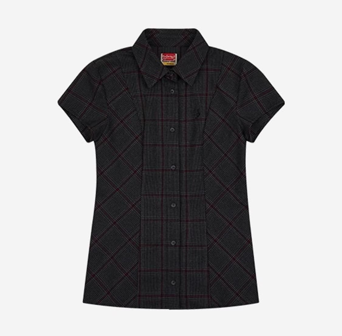 사파리스팟 1/2 s clef checked half line shirt 상품이미지1