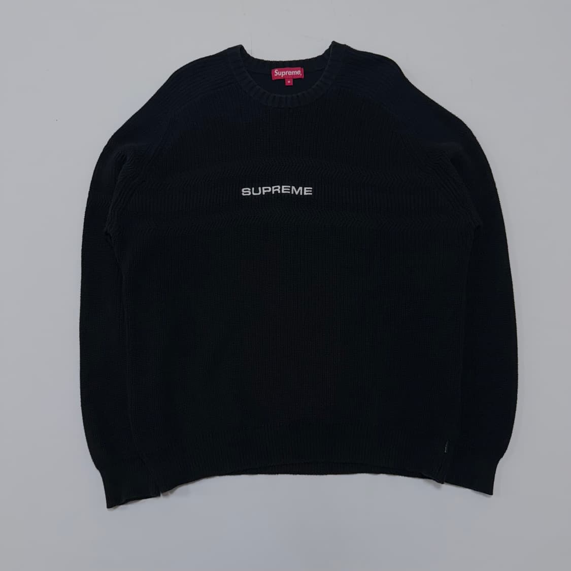 슈프림 18ss 체스트 스트라이프 라글란 스웨터 니트 상품이미지2