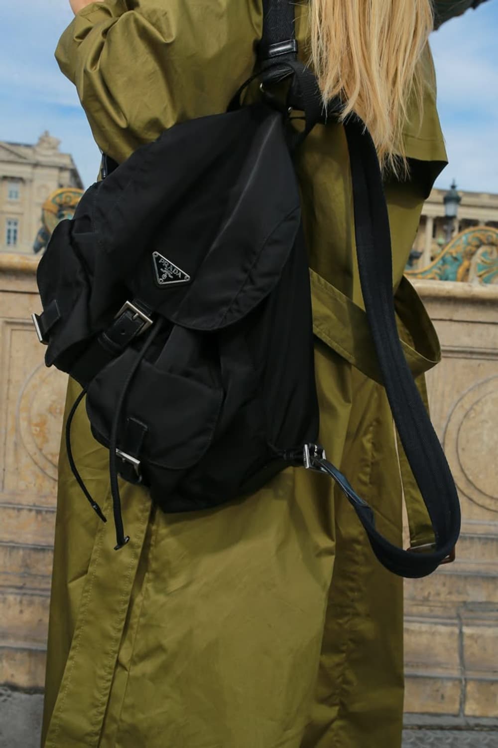 [정품 PRADA] 프라다 투포켓 나일론 빈티지백팩 라지 상품이미지10