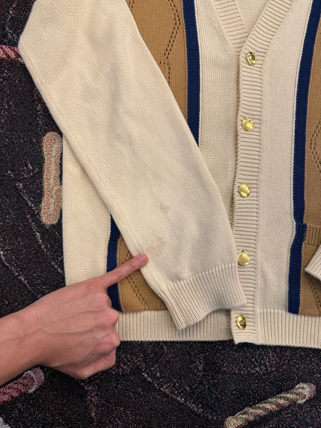 (파워정품) 구찌 펀칭 가디건 (조나힐 착) 상품이미지7