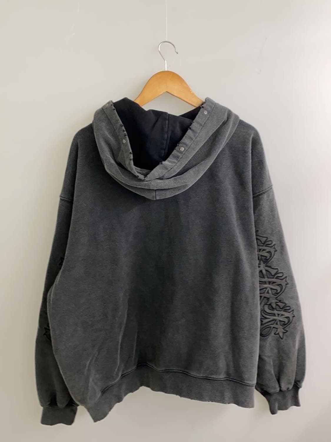 후드 집업damage Hooded zip-up 상품이미지2